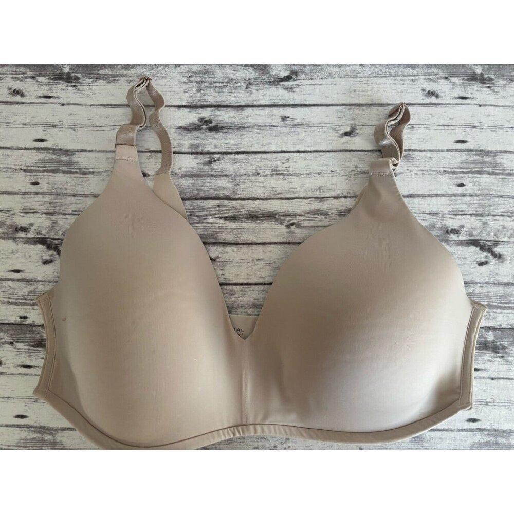 SOMA Pale Sand 38D Vanishing 360 Perfect Coverage Light Lined Bra